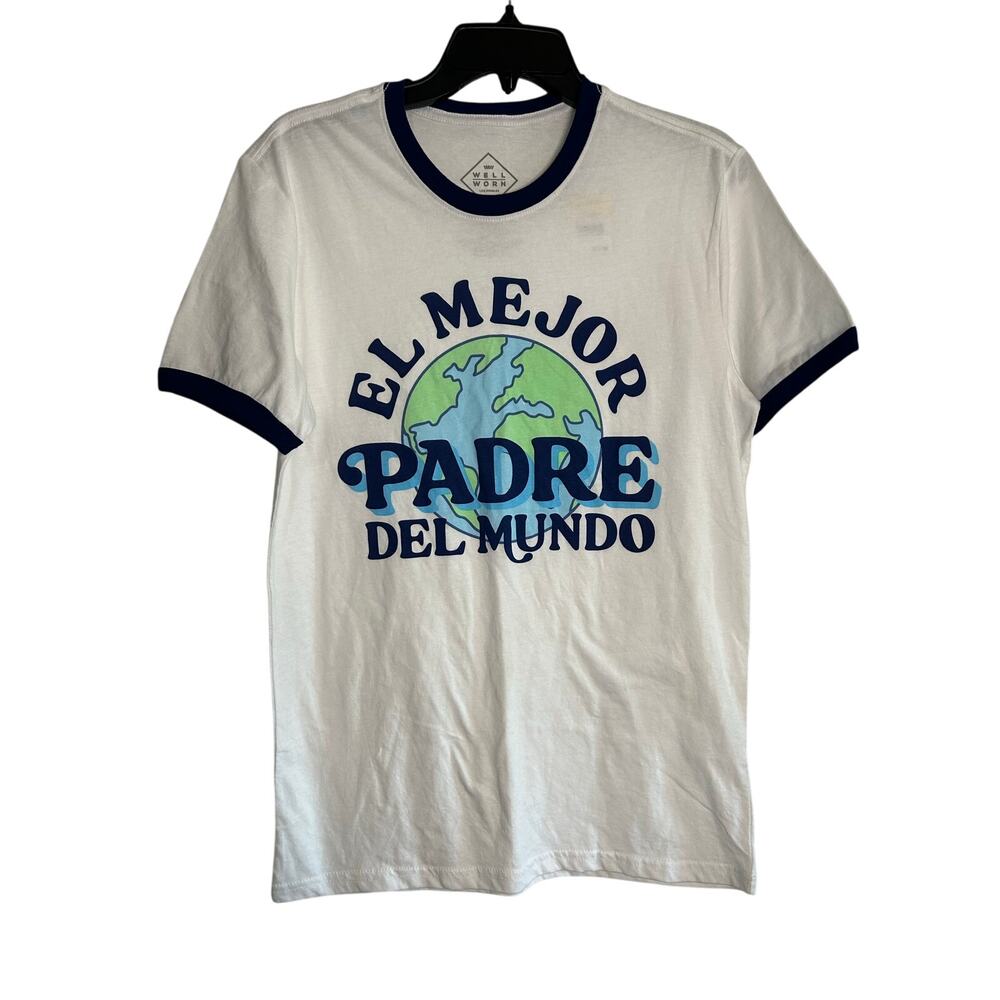 WELL WORN NWT Graphic Tee "PADRE, El Mejor Del Mundo" Size S